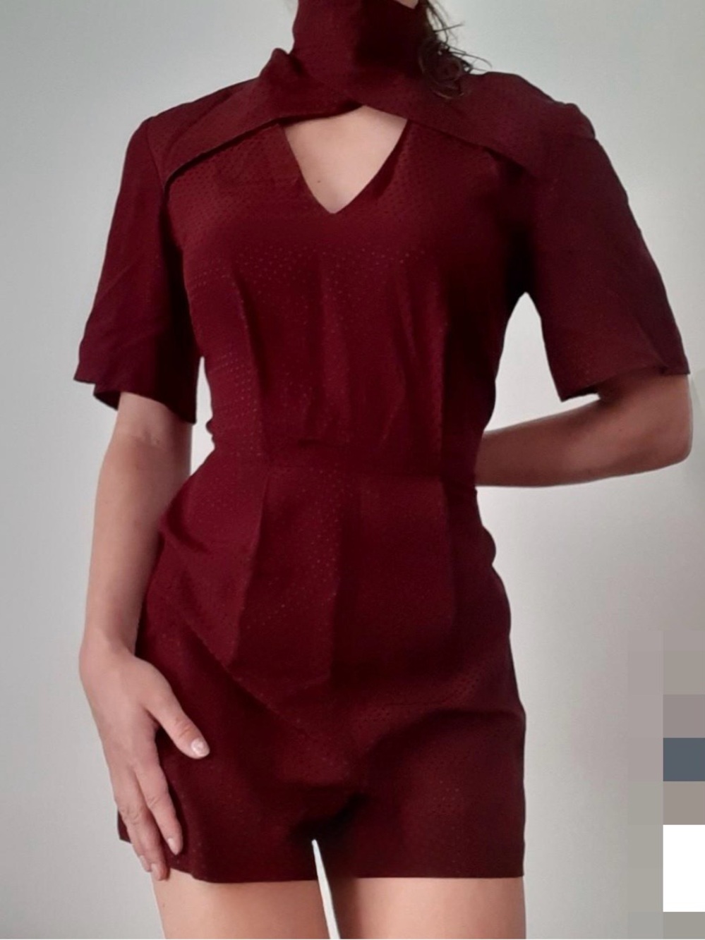 Topshop Burgundy Romper